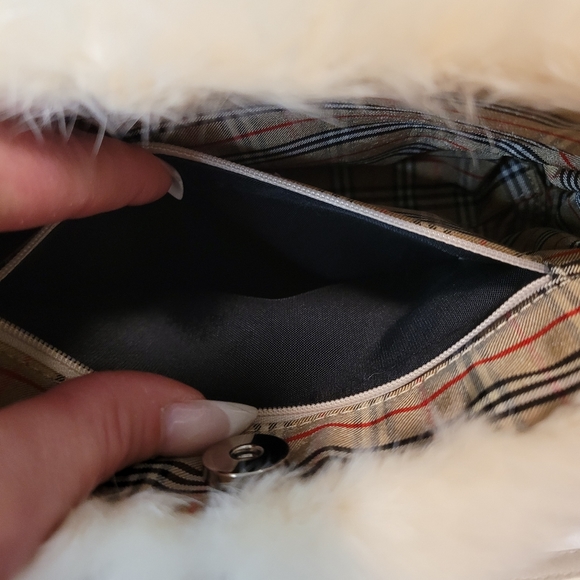Burberrys Blue Label Rabbit Fur Handbag - Picture 8 of 11